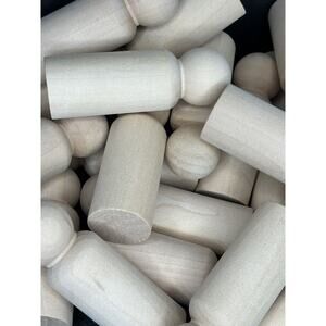 40pcs 3 1/2” Wooden Male Peg Doll Jumbo Dad Bulk Discount DIY Craft Wedding Cake